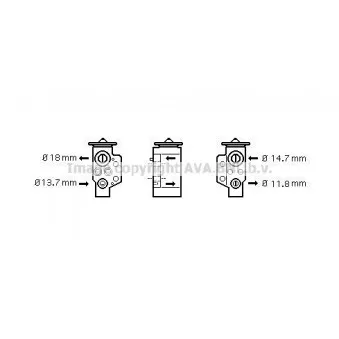 Détendeur, climatisation AVA QUALITY COOLING VW1243