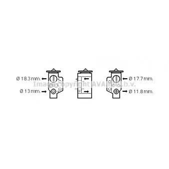 Détendeur, climatisation AVA QUALITY COOLING VW1311