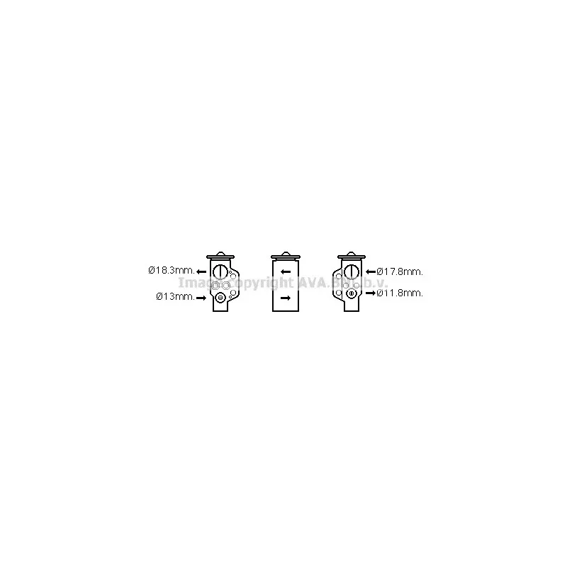 Détendeur, climatisation AVA QUALITY COOLING VW1333