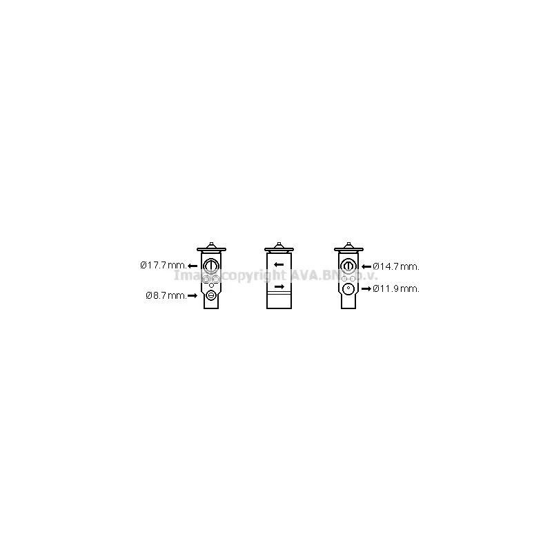 Détendeur, climatisation AVA QUALITY COOLING VW1366