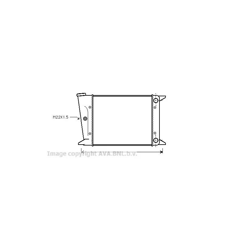 Radiateur, refroidissement du moteur AVA QUALITY COOLING VW2004