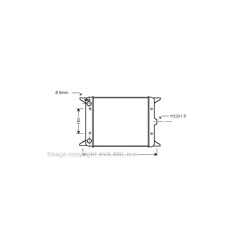 Radiateur, refroidissement du moteur AVA QUALITY COOLING VW2013