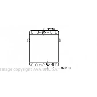 Radiateur, refroidissement du moteur AVA QUALITY COOLING VW2024
