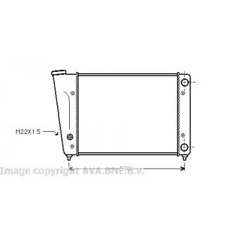 Radiateur, refroidissement du moteur AVA QUALITY COOLING VW2059