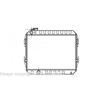 Radiateur, refroidissement du moteur AVA QUALITY COOLING VW2088