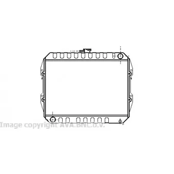 Radiateur, refroidissement du moteur AVA QUALITY COOLING VW2090