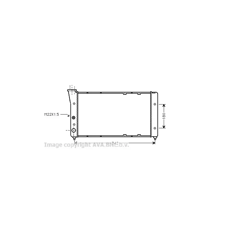 Radiateur, refroidissement du moteur AVA QUALITY COOLING VW2091