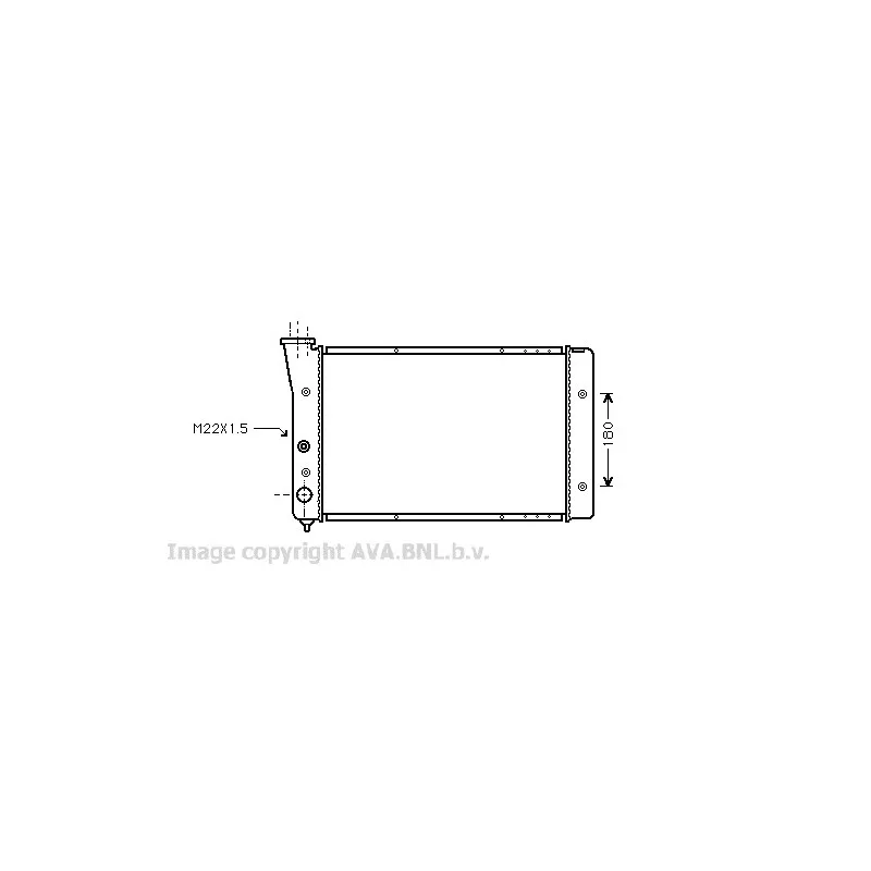 Radiateur, refroidissement du moteur AVA QUALITY COOLING VW2123