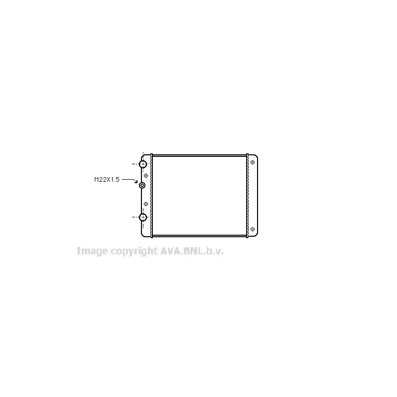 Radiateur, refroidissement du moteur AVA QUALITY COOLING VW2129