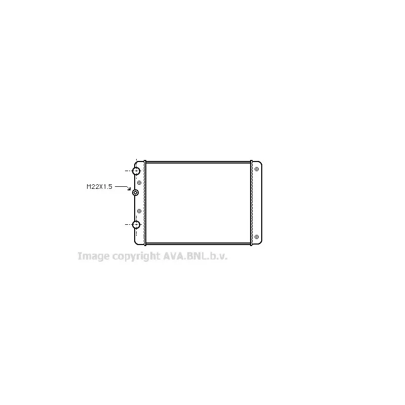 Radiateur, refroidissement du moteur AVA QUALITY COOLING VW2130
