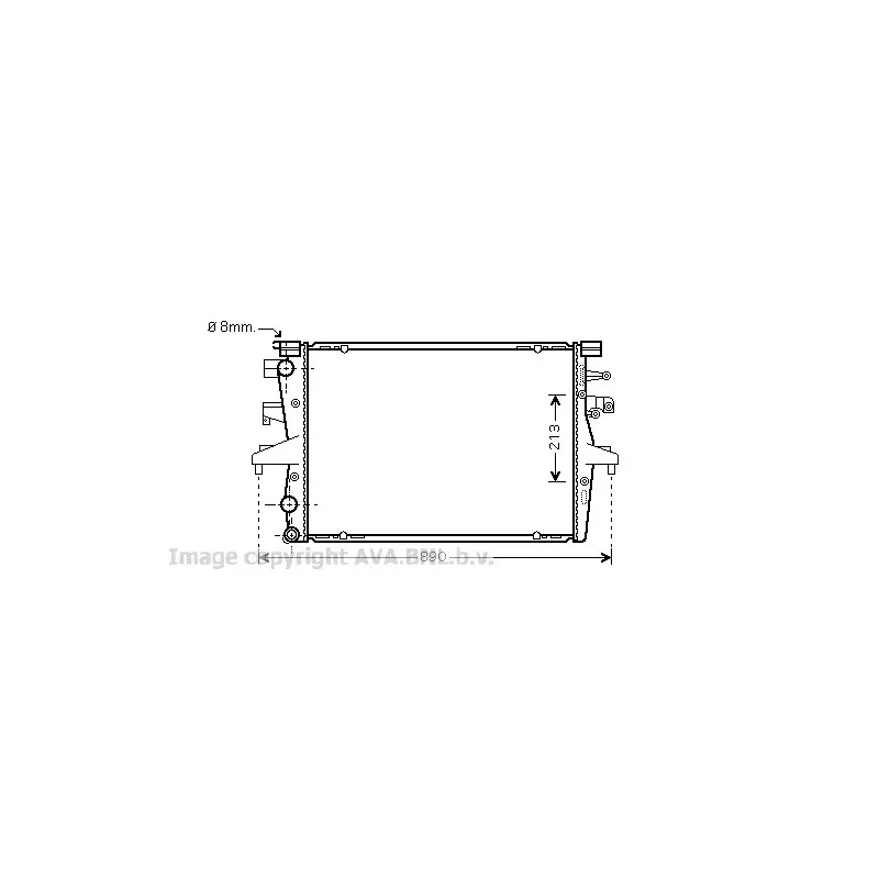 Radiateur, refroidissement du moteur AVA QUALITY COOLING VW2230