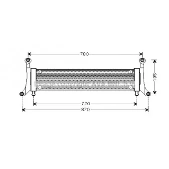 Radiateur, refroidissement du moteur AVA QUALITY COOLING VW2278