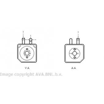 Radiateur d'huile AVA QUALITY COOLING VW3082