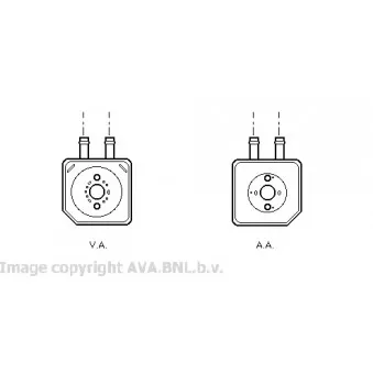 Radiateur d'huile AVA QUALITY COOLING VW3086
