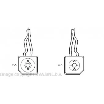 Radiateur d'huile AVA QUALITY COOLING VW3096