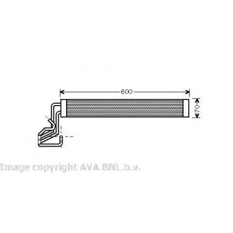 Radiateur d'huile, direction AVA QUALITY COOLING VW3264