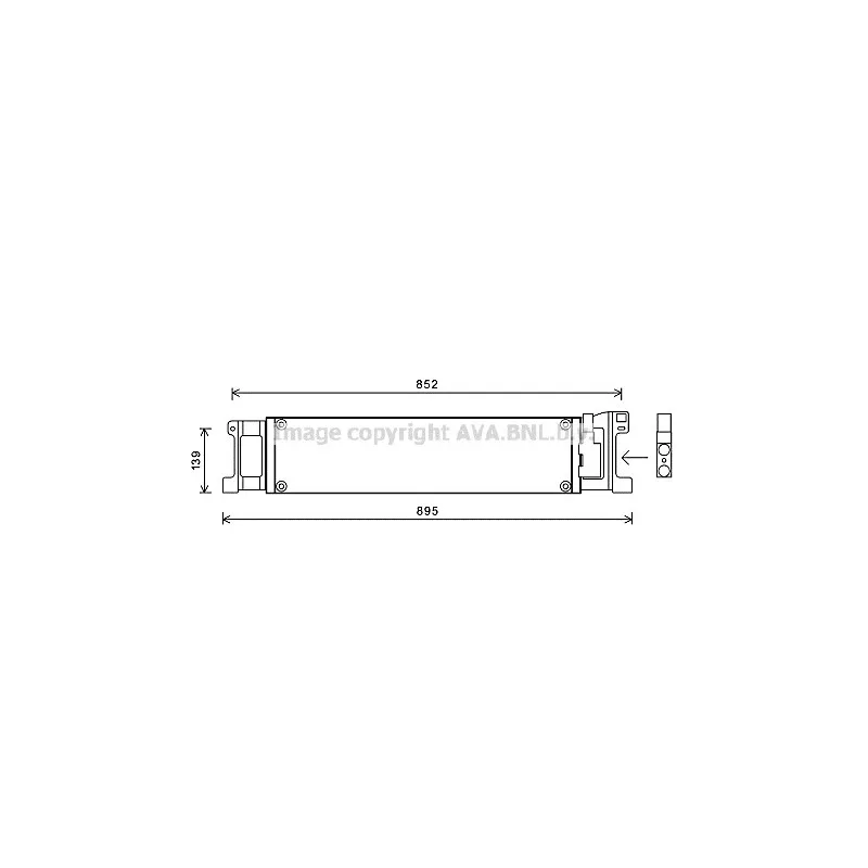 Radiateur d'huile de boîte automatique AVA QUALITY COOLING VW3307