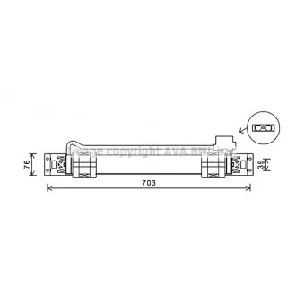 Radiateur d'huile de boîte automatique AVA QUALITY COOLING VW3315