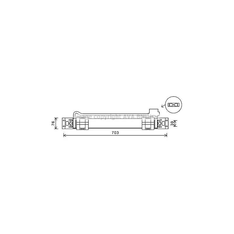 Radiateur d'huile de boîte automatique AVA QUALITY COOLING VW3315
