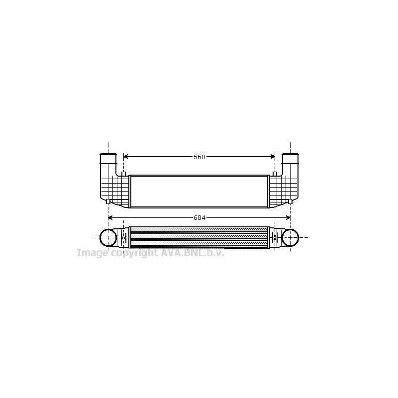 Intercooler, échangeur AVA QUALITY COOLING VW4157