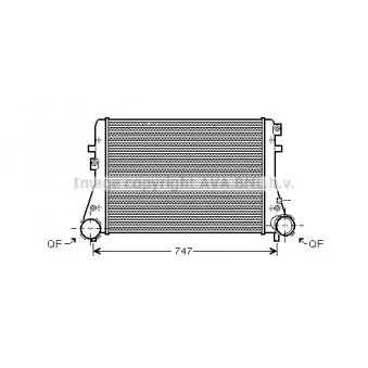 Intercooler, échangeur AVA QUALITY COOLING VW4227