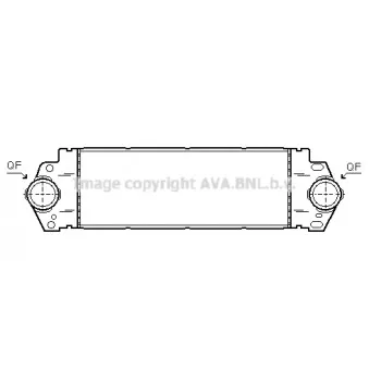 Intercooler, échangeur AVA QUALITY COOLING VW4233