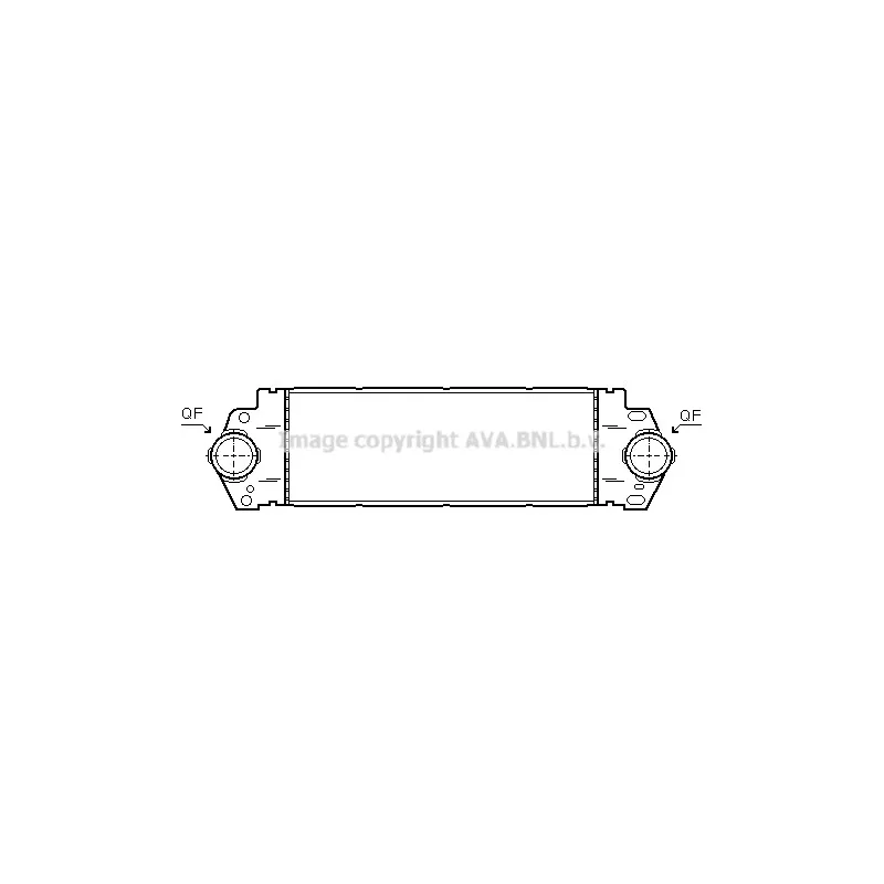 Intercooler, échangeur AVA QUALITY COOLING VW4233