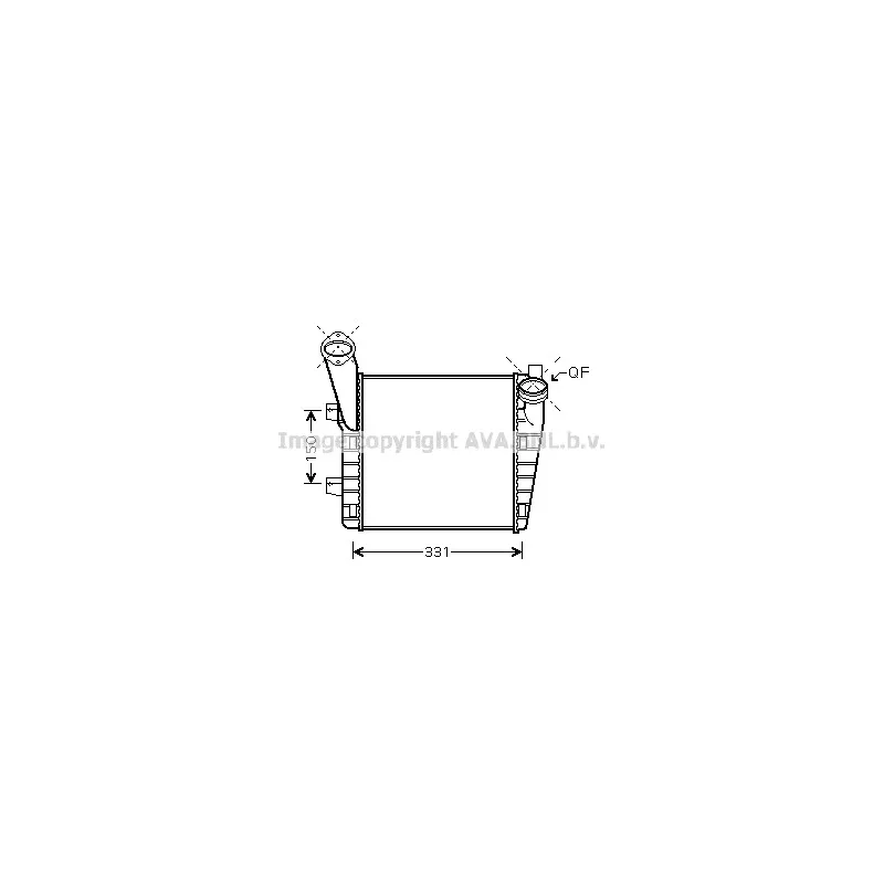 Intercooler, échangeur AVA QUALITY COOLING VW4234