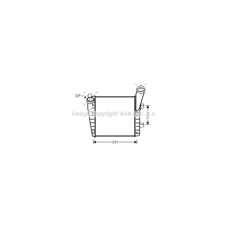 Intercooler, échangeur AVA QUALITY COOLING VW4235