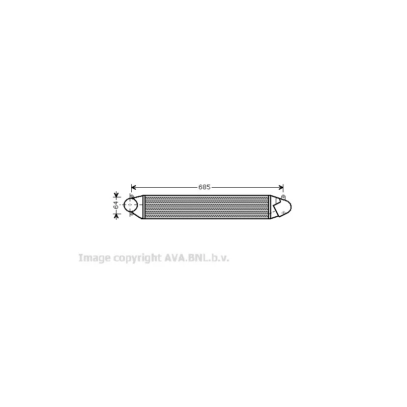 Intercooler, échangeur AVA QUALITY COOLING VW4248