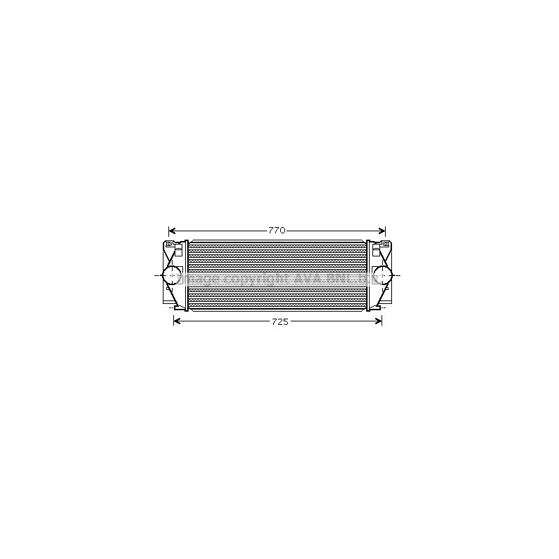 Intercooler, échangeur AVA QUALITY COOLING VW4267