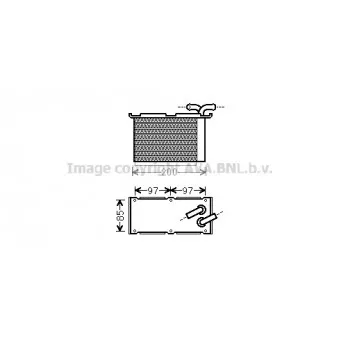 Intercooler, échangeur AVA QUALITY COOLING VW4305