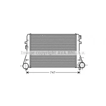 Intercooler, échangeur AVA QUALITY COOLING VW4306