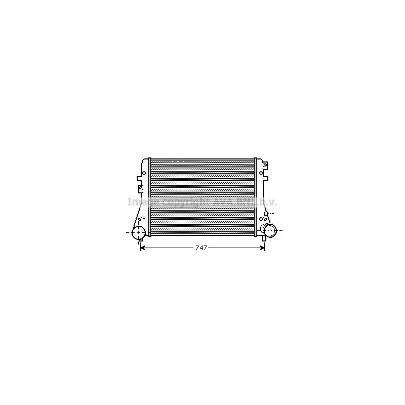 Intercooler, échangeur AVA QUALITY COOLING VW4306