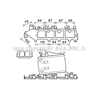 Intercooler, échangeur AVA QUALITY COOLING VW4361