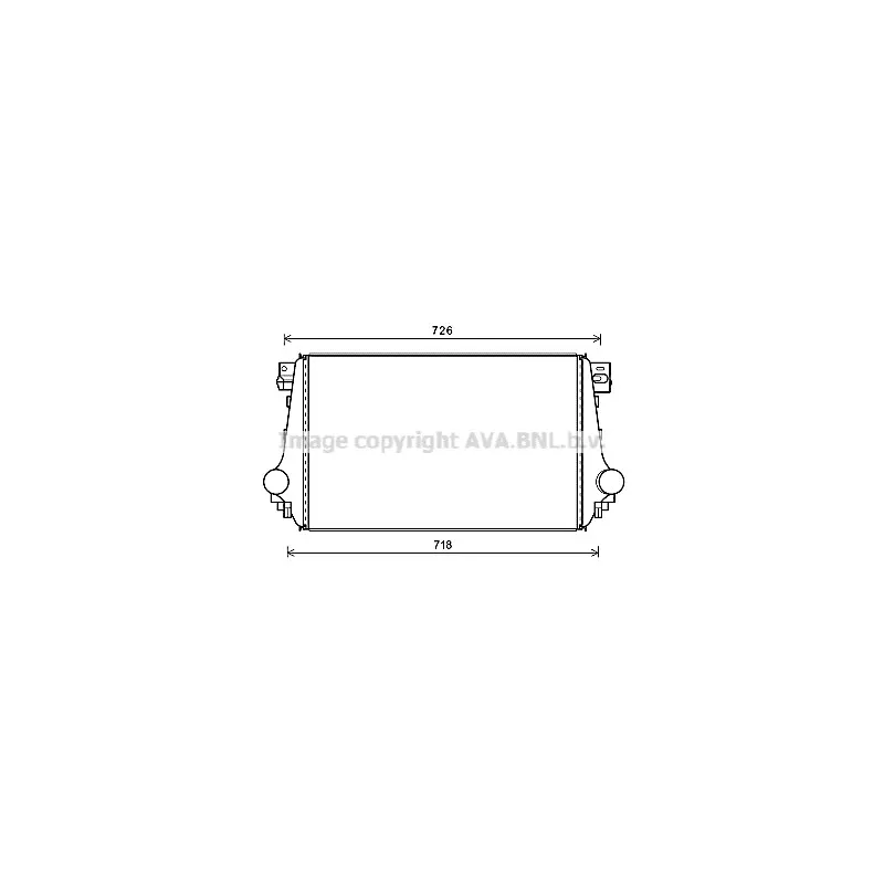 Intercooler, échangeur AVA QUALITY COOLING VW4368