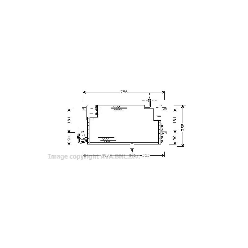 Condenseur, climatisation AVA QUALITY COOLING VW5125
