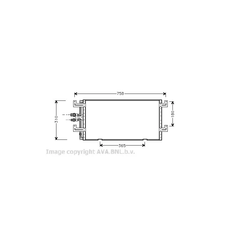 Condenseur, climatisation AVA QUALITY COOLING VW5145