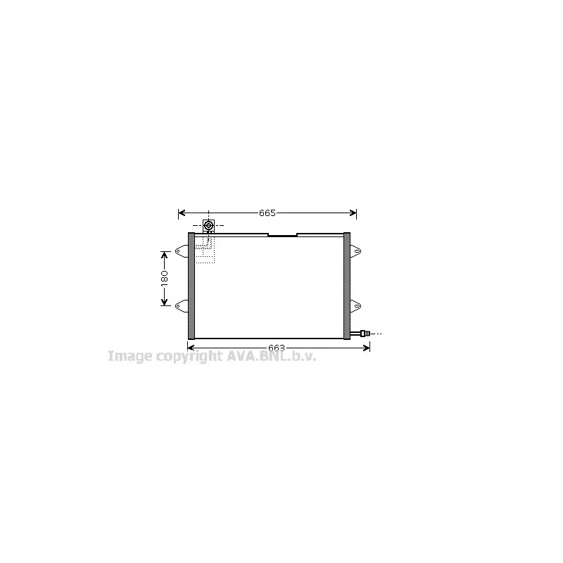 Condenseur, climatisation AVA QUALITY COOLING VW5146