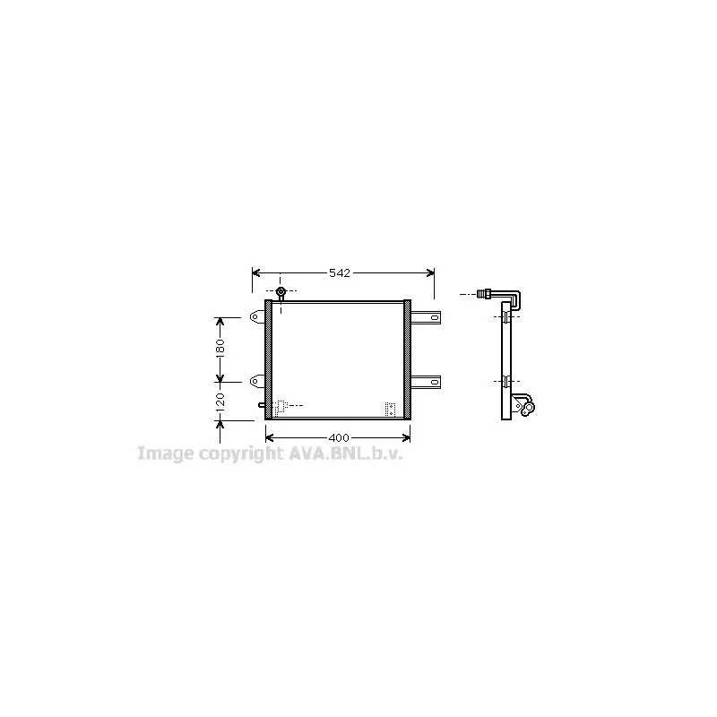 Condenseur, climatisation AVA QUALITY COOLING VW5177