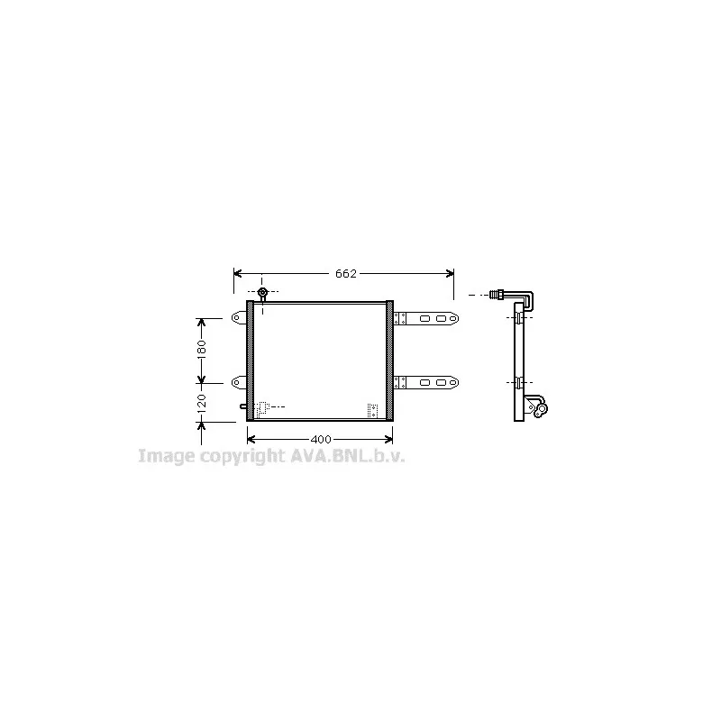Condenseur, climatisation AVA QUALITY COOLING VW5178