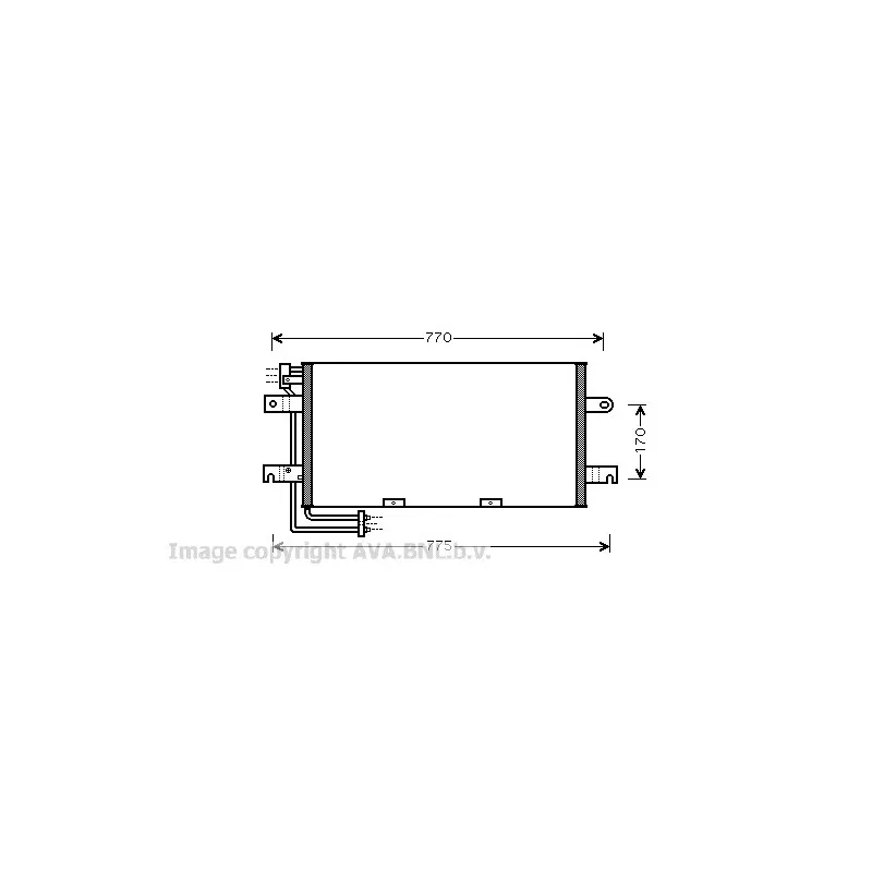 Condenseur, climatisation AVA QUALITY COOLING VW5195