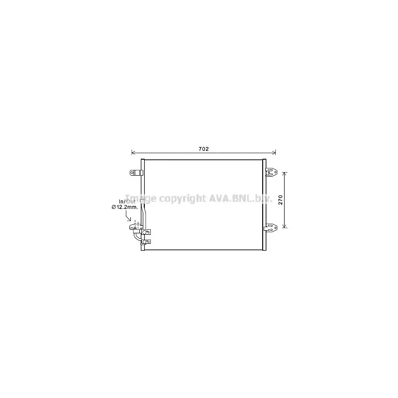 Condenseur, climatisation AVA QUALITY COOLING VW5323