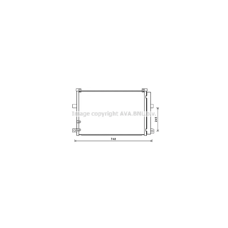 Condenseur, climatisation AVA QUALITY COOLING VW5369D