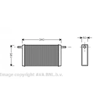 Système de chauffage AVA QUALITY COOLING VW6068