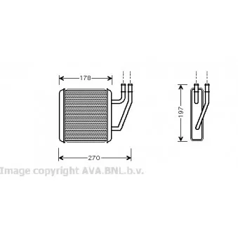 Système de chauffage AVA QUALITY COOLING VW6203