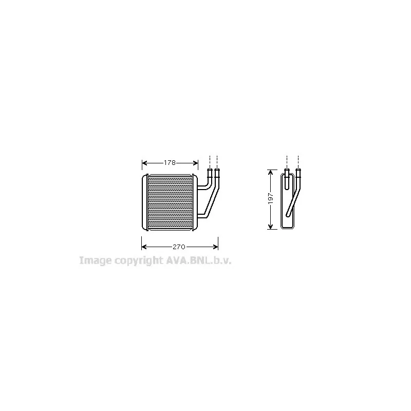 Système de chauffage AVA QUALITY COOLING VW6203