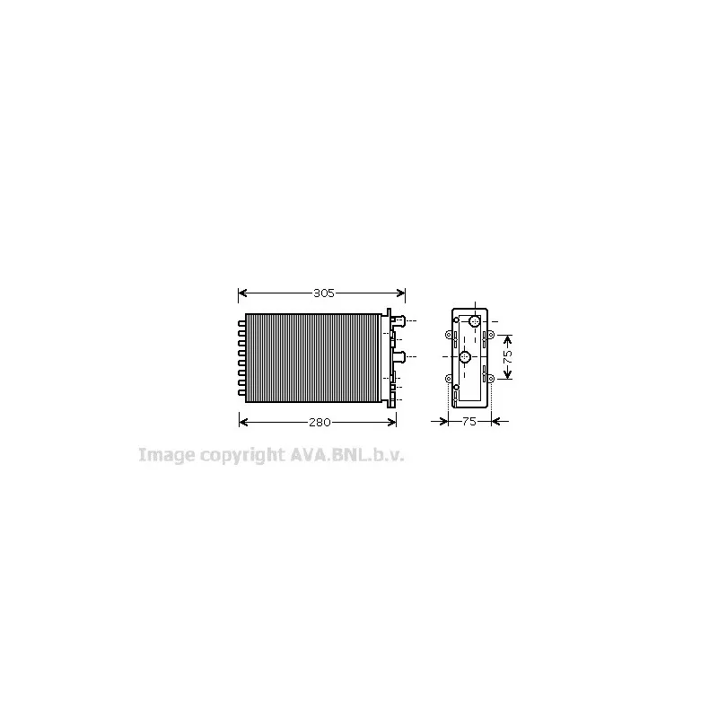 Système de chauffage AVA QUALITY COOLING VW6239
