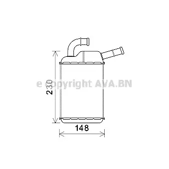 Système de chauffage AVA QUALITY COOLING VW6355