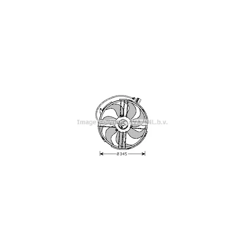 Ventilateur, refroidissement du moteur AVA QUALITY COOLING VW7512